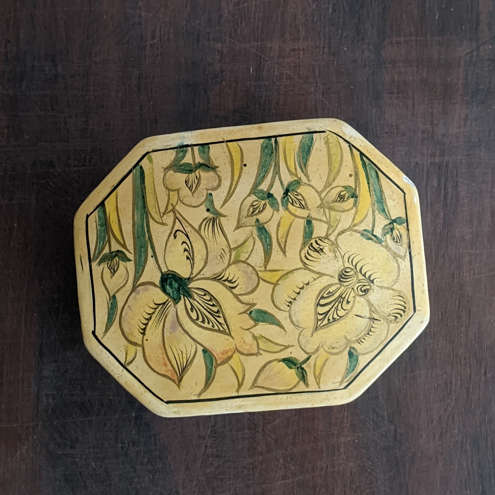 Hand made box with necklace inside